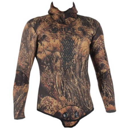 Veste Illusion camo marron 5mm Mares