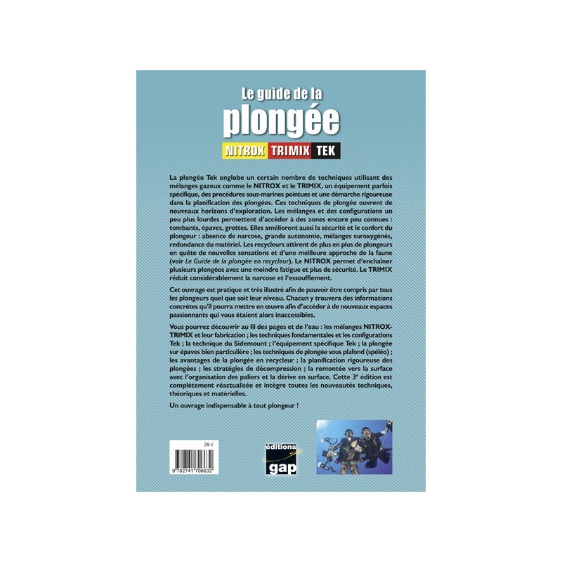 Le guide de la plongée NITROX TRIMIX TEK – 3ème édition