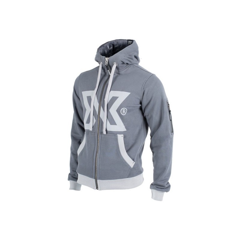 Sweat à capuche gris Xdeep