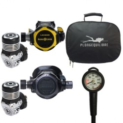 Pack Détendeur Aqualung Legend 3 Elite Black Edition Partner