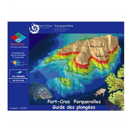 Plaquettes immergeables guide de plongée à Port-Cros et Porquerolles