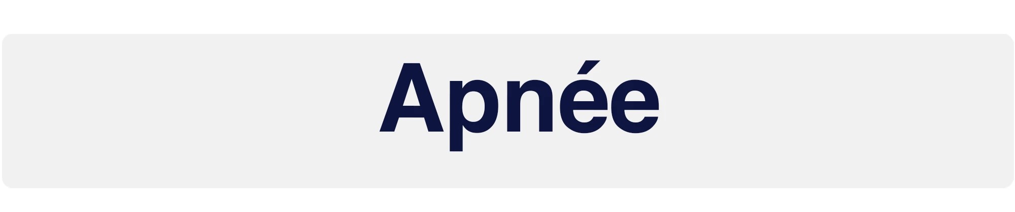 Apnée