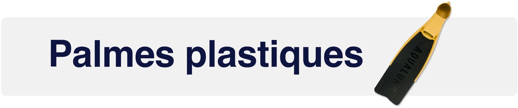 Palmes plastiques