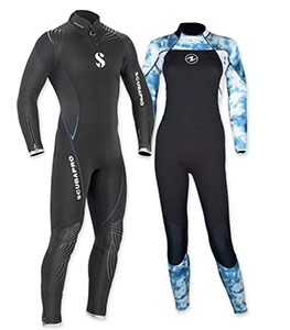 Combinaison de plongée noire en néoprène intégral – catégorie combinaisons pour homme et femme